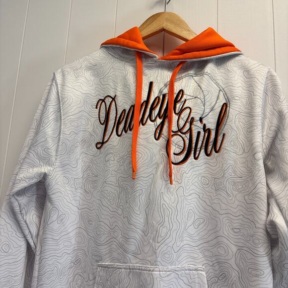Deadeye Outfitters Hoodie Women Medium Animal Embroidered Hunter Outdoor‎ Cozy - Picture 2 of 7
